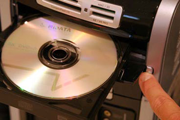 Insert a writable DVD in the DVD drive