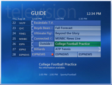 The Guide with ESPNEWS scheduled to record